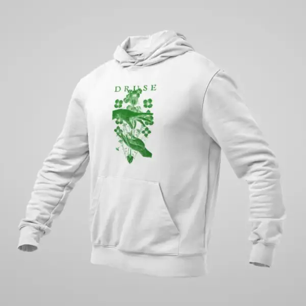 Druse Hoodie, Druse Artwork White Hoodie