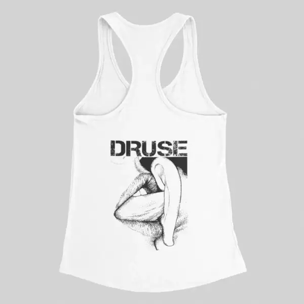 Druse Tank Top, Druse Target Weight White Tank Top - Image 2