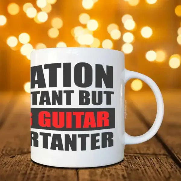 Education Mug, Playing Guitar Coffee Mug - Image 2