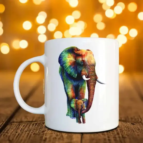 Elephant Mug, Elephant Coffee Mug