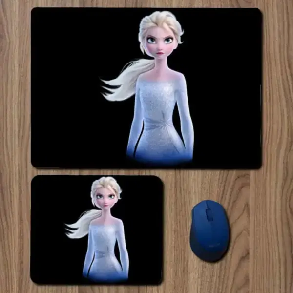 Elsa Frozen Mouse Pad, Elsa Frozen Animation Large Mousepad for Gamers