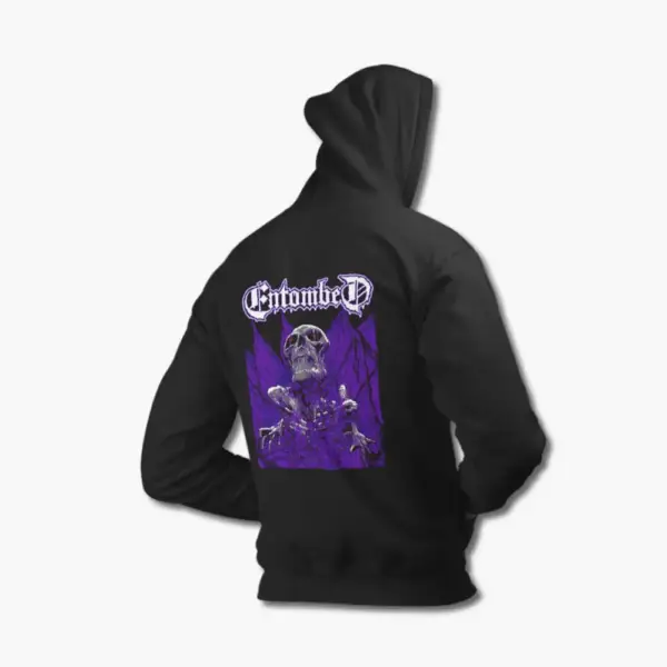 Entombed Hoodie, Entombed Artwork Black Sweatshirt - Image 2