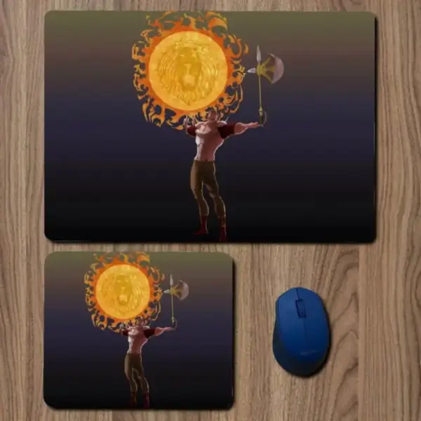 Escanor Seven Deadly Sins Mouse Pad, Escanor Seven Deadly Sins TV Series Large Mousepad for Gamers