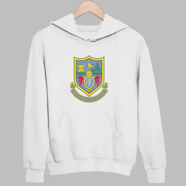 FC Tottenham Hotspur Hoodie, FC Tottenham Hotspur Logo White Sweatshirt