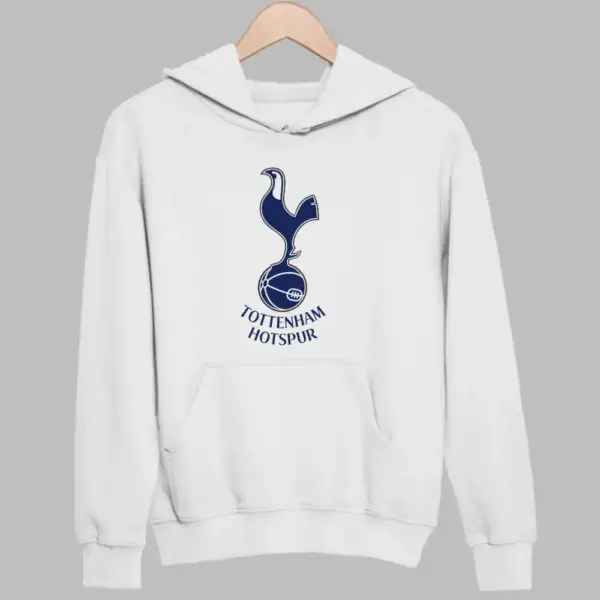 FC Tottenham Hotspur Hoodie, FC Tottenham Hotspur Logo White Sweatshirt