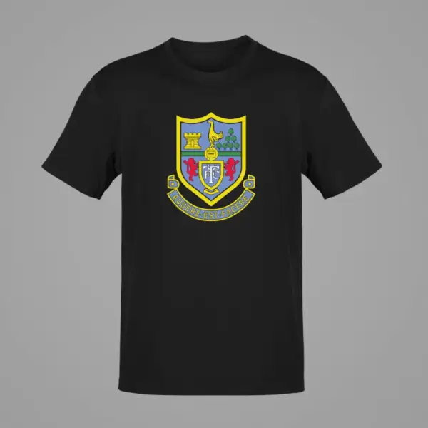FC Tottenham Hotspur T-Shirt, FC Tottenham Hotspur Logo Black T-Shirt