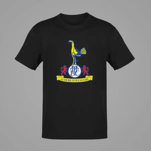 FC Tottenham Hotspur T-Shirt, FC Tottenham Hotspur Logo Black T-Shirt