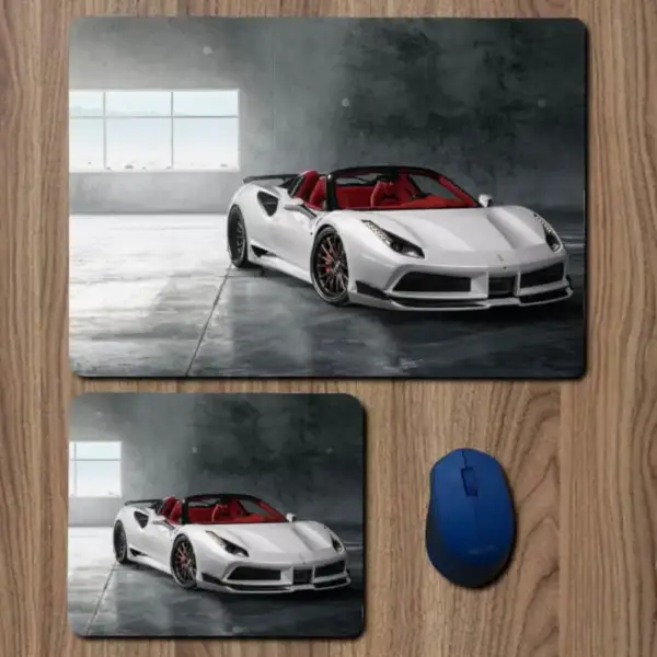 Ferrari Mouse Pad, Ferrari 488 Large Mousepad for Gamers