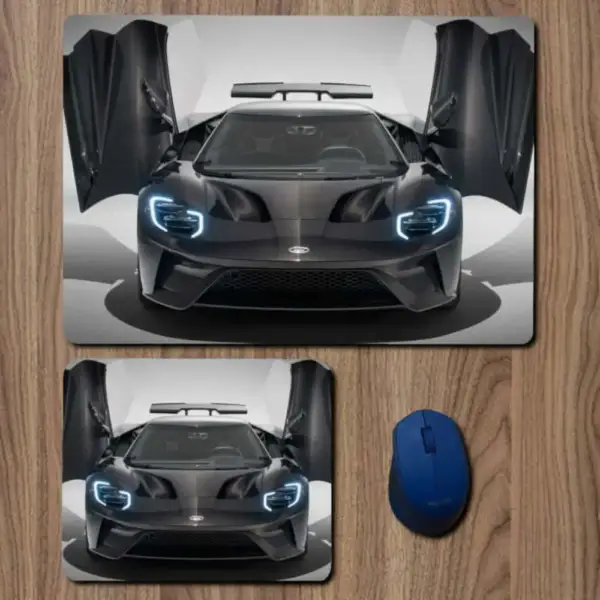 Ford GT Mouse Pad, Ford GT Liquid Carbon Large Mousepad for Gamers