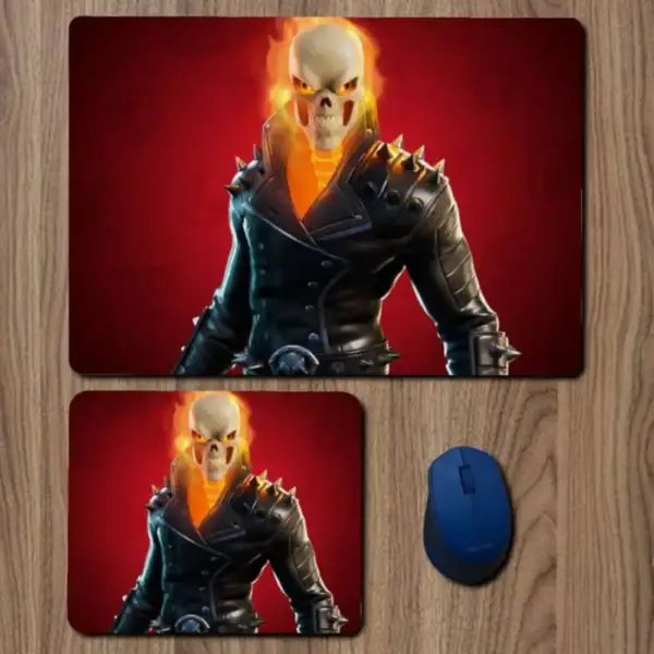 Fortnite Ghost Rider Mouse Pad, Fortnite Ghost Rider Game Large Mousepad for Gamers