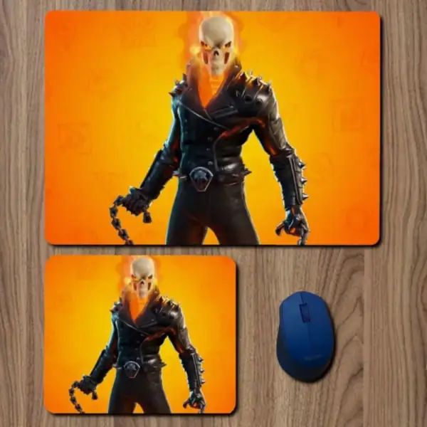 Fortnite Ghost Rider Mouse Pad, Fortnite Ghost Rider Game Large Mousepad for Gamers