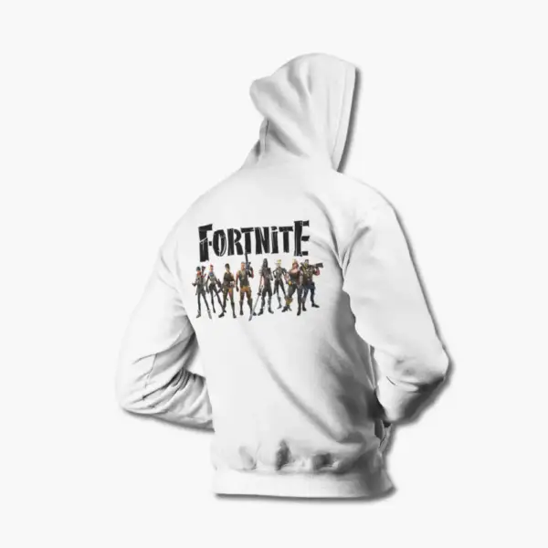 Fortnite Hoodie, Fortnite Family White Hoodie - Image 2