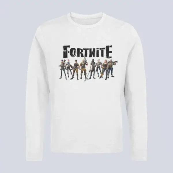 Fortnite Longsleeve T-Shirt, Fortnite Family White Long Sleeve