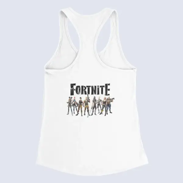 Fortnite Tank Top, Fortnite Family White Tank Top - Image 2