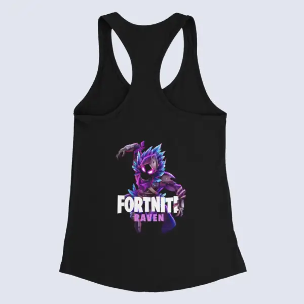 Fortnite Tank Top, Fortnite Raven Black Tank Top - Image 2