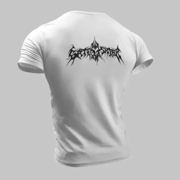 Gates of Ishtar T-Shirt, Gates of Ishtar Logo White T-Shirt - Image 2