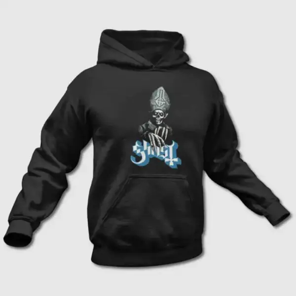 Ghost Hoodie, Ghost Logo Artwork Hooded Sweatshirt