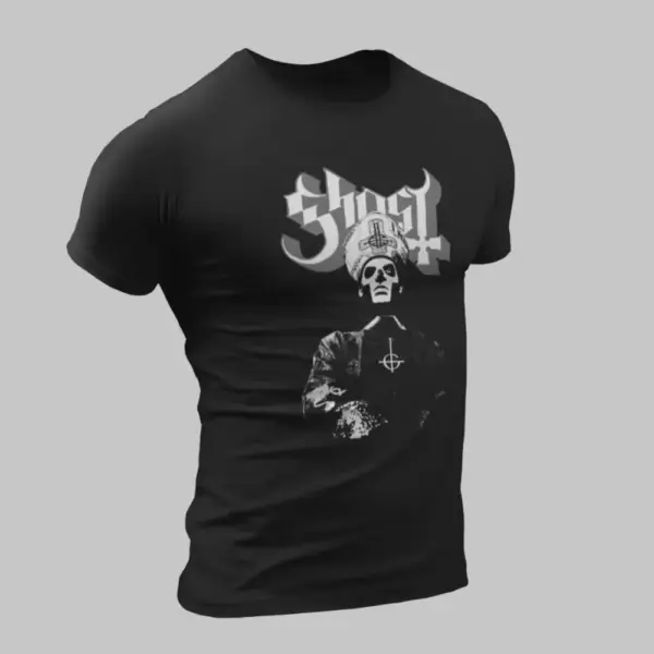 Ghost T-Shirt, Ghost Artwork Black T-Shirt