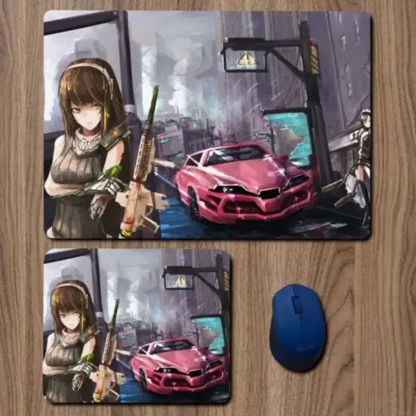 Girls Frontline Agent M4A1 Mouse Pad, Girls Frontline Agent M4A1 Game Large Mousepad for Gamers