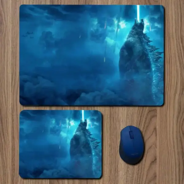 Godzilla King of the Monsters Mouse Pad, Godzilla King of the Monsters Movie Large Mousepad for Gamers