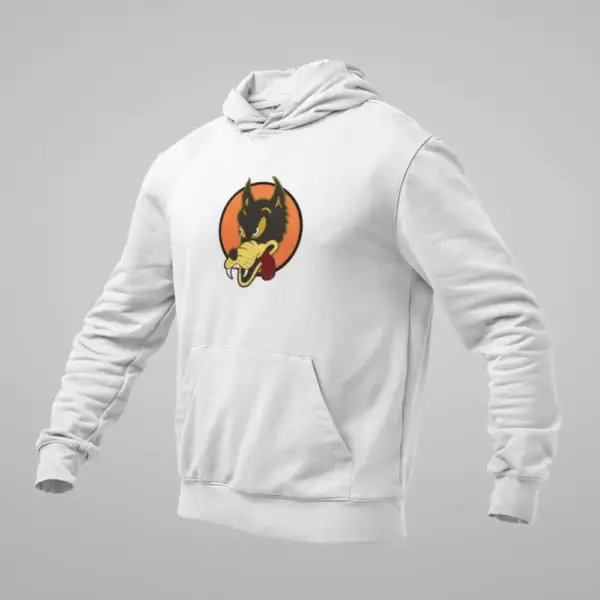 Grateful Dead Hoodie, Jerry Garcia Wolf White Sweatshirt