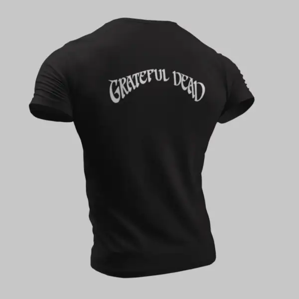 Grateful Dead T-Shirt, Grateful Dead Logo Black T-Shirt - Image 2