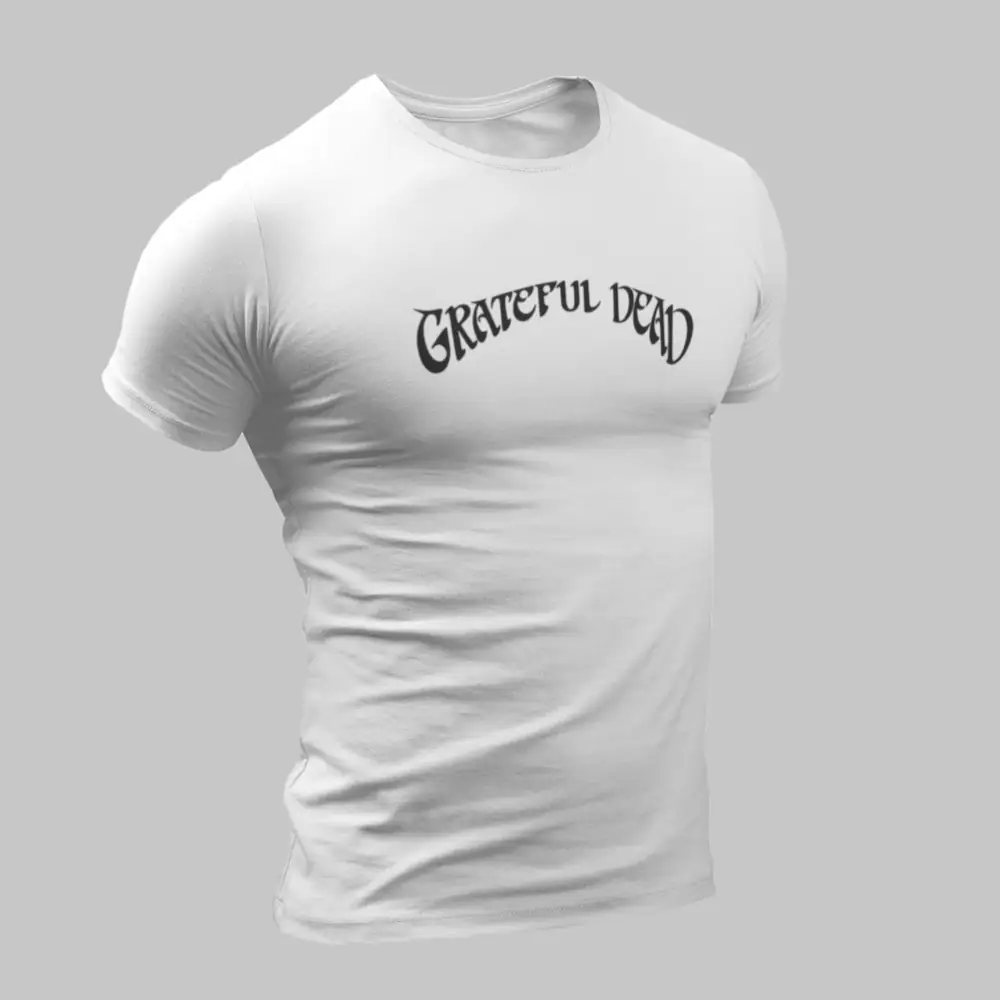 Grateful Dead T-Shirt, Grateful Dead Logo White T-Shirt