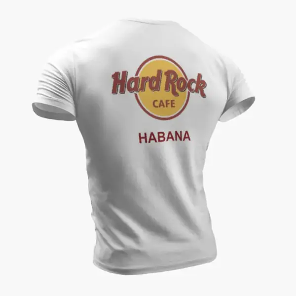 Hard Rock Cafe T-Shirt, Hard Rock Cafe Habana White T-Shirt - Image 2