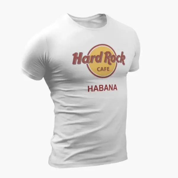 Hard Rock Cafe T-Shirt, Hard Rock Cafe Habana White T-Shirt