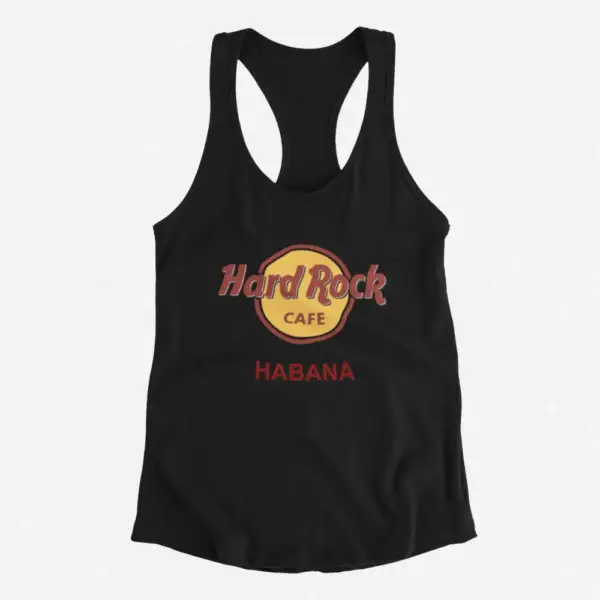 Hard Rock Cafe Tank Top, Hard Rock Cafe Habana Black Tank Top