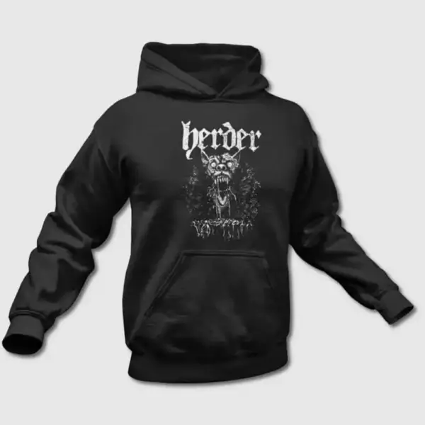 Herder Hoodie, Herder Logo Artwork Hooded Sweatshirt
