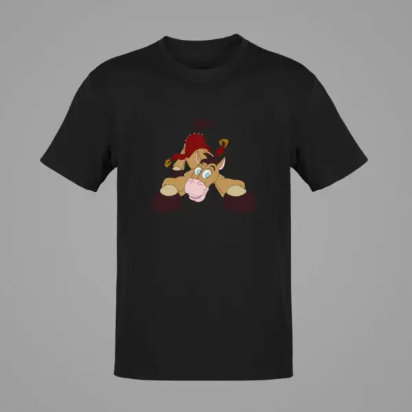 Horse T-Shirt, Horse Black T-Shirt