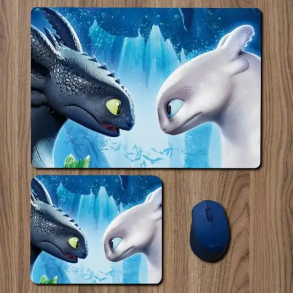 How to Train Your Dragon 3 Hidden World Mouse Pad, ‎How to Train Your Dragon 3 Hidden World Movie Large Mousepad for Gamers