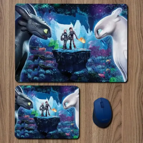 How to Train Your Dragon 3 Hidden World Mouse Pad, ‎How to Train Your Dragon 3 Hidden World Movie Large Mousepad for Gamers