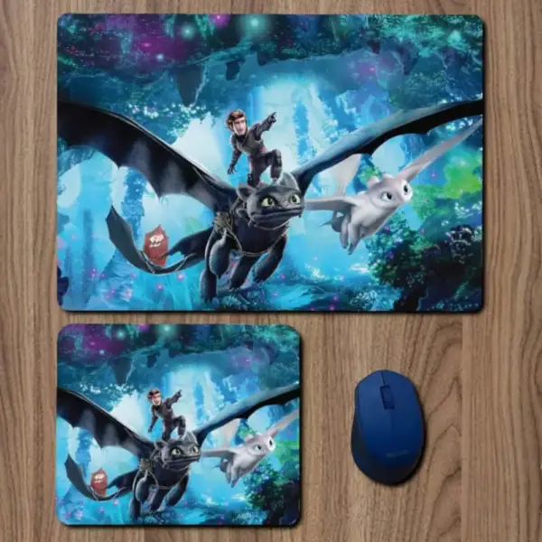 How to Train Your Dragon 3 Hidden World Mouse Pad, ‎How to Train Your Dragon 3 Hidden World Movie Large Mousepad for Gamers