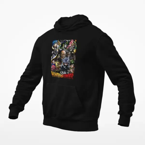 Hunter X Hunter Hoodie, Hunter X Hunter Full Artwork Black Hoodie