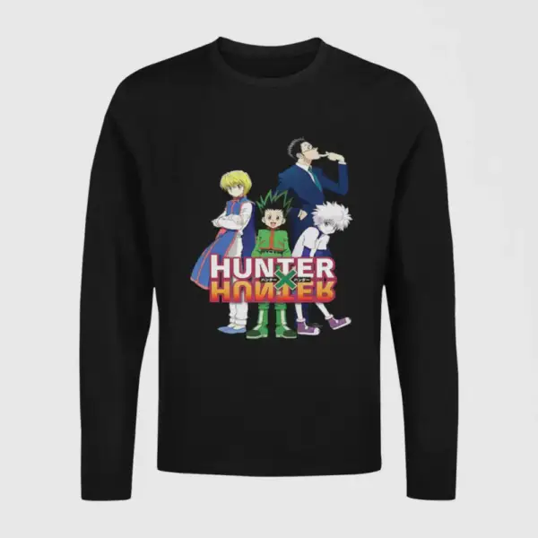 Hunter X Hunter Longsleeve T-Shirt, Hunter X Hunter Artwork Black Long Sleeve
