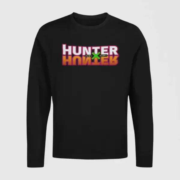 Hunter X Hunter Longsleeve T-Shirt, Hunter X Hunter Logo Black Long Sleeve