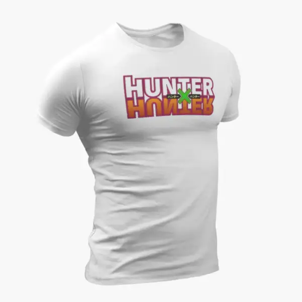 Hunter X Hunter T-Shirt, Hunter X Hunter Logo White T-Shirt
