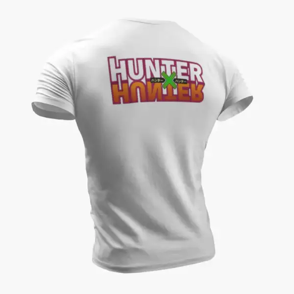 Hunter X Hunter T-Shirt, Hunter X Hunter Logo White T-Shirt - Image 2