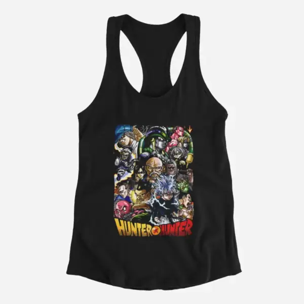 Hunter X Hunter Tank Top, Hunter X Hunter Full Artwork Black Tank Top Shirt