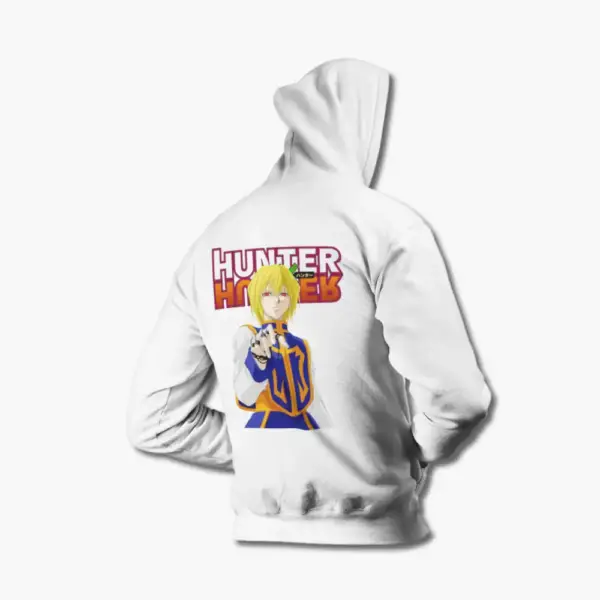 Hunter X Hunter Zip Hoodie, Hunter X Hunter Kurapika White Zip Up Hoodie