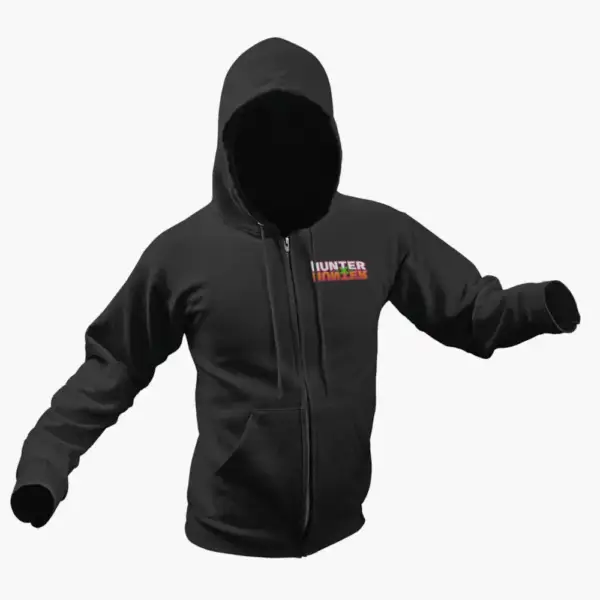 Hunter X Hunter Zip Hoodie, Hunter X Hunter The Last Mission Black Zip Up Hoodie - Image 2
