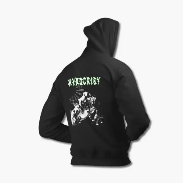 Hypocrisy Hoodie, Hypocrisy Virus Black Sweatshirt - Image 2