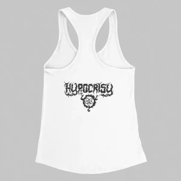 Hypocrisy Tank Top, Hypocrisy Old Logo White Athlete - Image 2
