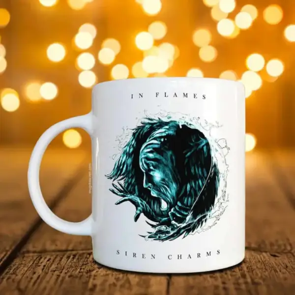 In Flames Mug, Siren Charms Coffee Mug