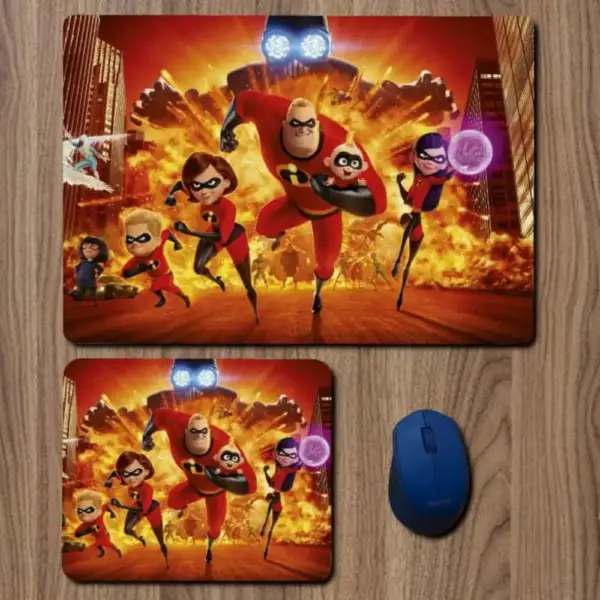 Incredibles 2 Mouse Pad, Incredibles 2 Animation Large Mousepad for Gamers