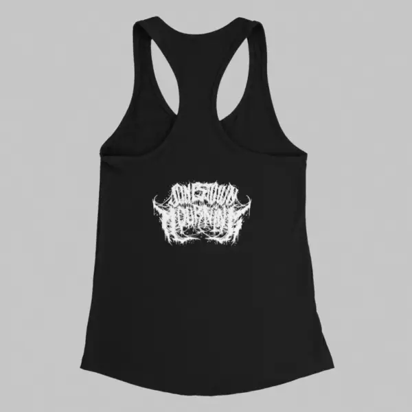 Jonestown Mourning Tank Top, Jonestown Mourning Logo Black Athlete - Image 2