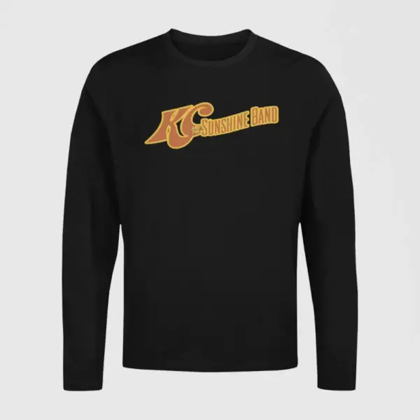 KC And The Sunshine Long Sleeve, KC And The Sunshine Logo Black  LongSleeve T-Shirt