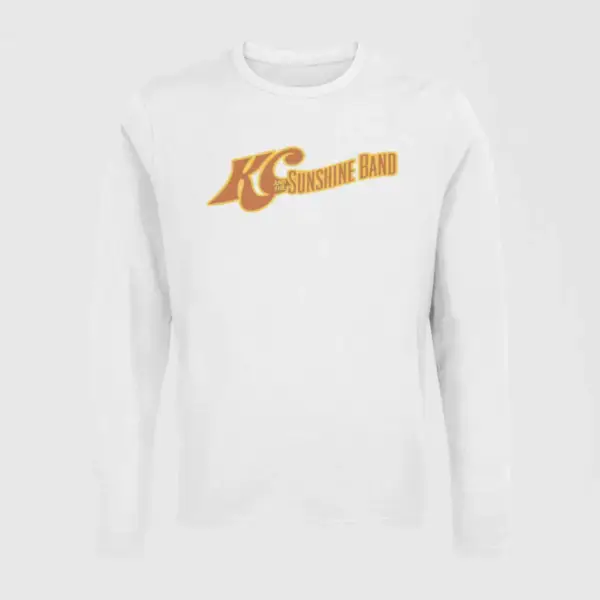 KC And The Sunshine Long Sleeve, KC And The Sunshine Logo White  LongSleeve T-Shirt